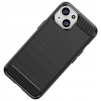 HURTEL ELASTYCZNE ETUI DO IPHONE 15 PLUS KARBON OCHRONNE ZWIĘKSZONA