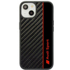 Etui Audi Carbon Fiber Stripe na iPhone 14 - czarne AUS-TPUPCIP14-R8/D1-BK