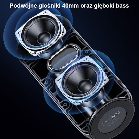 USAMS GŁOŚNIK YC SERIES BLUETOOTH 5.0 10W WODOODPORNY WIRELESS Z LANYARDEM