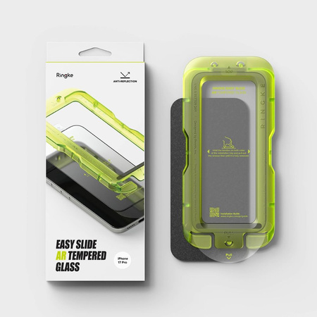 SZKŁO HARTOWANE RINGKE EASY SLIDE ANTI REFLECTIVE TEMPERED GLASS IPHONE 17 PRO BLACK