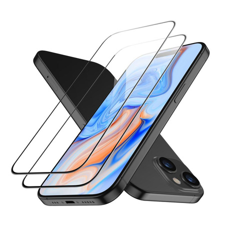 SZKŁO HARTOWANE ESR TEMPERED GLASS 2-PACK IPHONE 15 BLACK