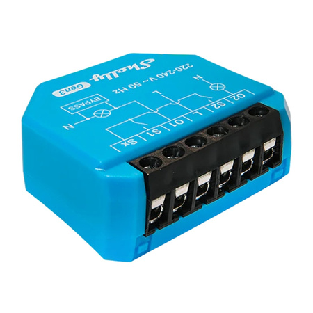 2-kanałowy sterownik oświetlenia bez neutralnego Shelly 2L Gen3 WiFi