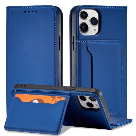 HURTEL ETUI MAGNET CASE DO IPHONE 12 POKROWIEC NA KARTY Z FUNKCJĄ PODSTAWKI