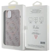 Etui Guess 4G Collection Leather Metal Logo MagSafe na iPhone 14 / 15 / 13 - różowe