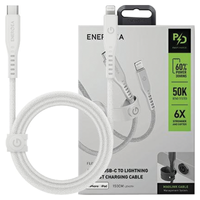 ENERGEA KABEL USB-C DO LIGHTNING IPHONE 12 13 14 60W 3A PD FAST CHARGE 1.5M