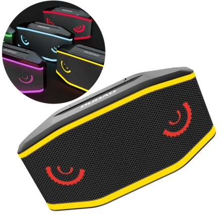 Dudao wodoodporny IP7 głośnik bezprzewodowy Bluetooth 5.0 RGB 5W 1200mAh czarny (Y10XS-black)