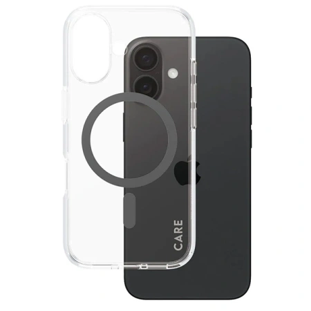 Etui CARE by PanzerGlass Flagship Case z MagSafe na iPhone 16 - czarne