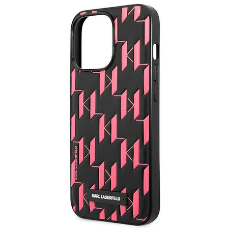 KARL LAGERFELD POKROWIEC DO IPHONE 13 PRO MAX 6,7 MONOGRAM PLAQUE Z OCHRONĄ