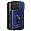 Hybrid Armor Camshield etui iPhone 14 Pro Max pancerny pokrowiec z osłoną na aparat niebieskie