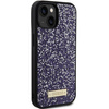 Etui Guess Rhinestone Metal Logo na iPhone 15 - różowe