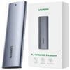 Ugreen kieszeń na dysk SSD M.2 obudowa dysku USB 3.2 Gen 2 (SuperSpeed USB 10 Gbps) + kabel USB Typ C 0,5m szary (CM400 10902)