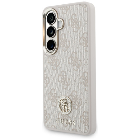 Guess nakładka 4G Big Rhinestone Triangle Strap MagSafe do Samsung Galaxy S26 różowa