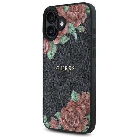 GUESS ETUI CASE HARDCASE DO IPHONE 16 6.1 DO MAGSAFE Z KWIATOWYM MOTYWEM