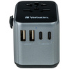 VERBATIM ADAPTER PODRÓŻNY DO EUROPA UK USA 2xUSB-A 2xUSB-C PD 30W DO IPHONE