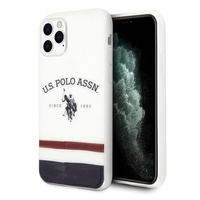 Etui U.S. Polo Assn. Tricolor Pattern Collection na iPhone 11 Pro - białe