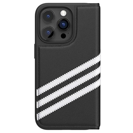 Etui Adidas OR Booklet Case PU na iPhone 14 Pro czarno biały/black white 50196