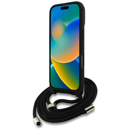 GUESS ETUI 4G BIG LOGO DO IPHONE 16 PRO MODNY POKROWIEC Z PASEM DO NOSZENIA