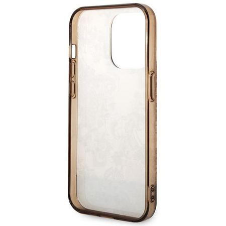 Guess GUHCP14LHGPLHC iPhone 14 Pro 6,1" ochre hardcase Porcelain Collection