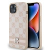 DKNY ETUI HARDCASE DO IPHONE 15 PLUS 14 PLUS LEATHER CHECKERED MONO PATTERN