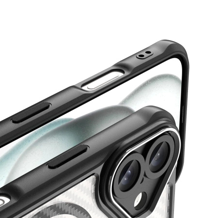 HURTEL ETUI CASE LEADING SERIES DO IPHONE 16 DO MAGSAFE SILIKONOWE CZARNE