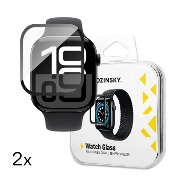 WOZINSKY SZKŁO HARTOWANE FULL GLUE DO APPLE WATCH SERIES 10 46MM WZMOCNIONE