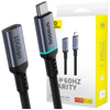 Kabel Baseus High Definition Series USB-C (męski) / USB-C (żeński) 10Gb/s 1m - czarny