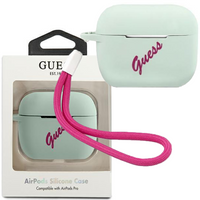 Guess GUACAPLSVSBF AirPods Pro cover niebieski fuksja/blue fuschia Silicone Vintage