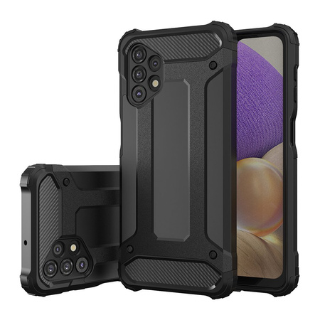 Hybrid Armor pancerne hybrydowe etui pokrowiec Samsung Galaxy A32 5G czarny