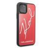 Karl Lagerfeld KLHCN65DLKSRE iPhone 11 Pro Max czerwony/red hard case Signature Glitter