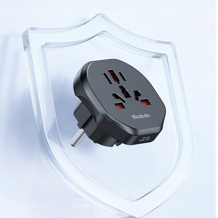 MCDODO UNIWERSALNY ADAPTER PODRÓŻNY PRZEJŚCIÓWKA EU DO EU US UK AU CN 2500W