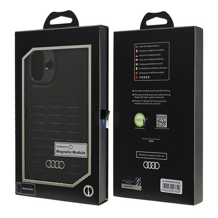 AUDI ETUI DO MAGSAFE DO IPHONE 16 PLUS 6.7 HARDCASE AU-TPUPCMIP16M-GT/D3-BK