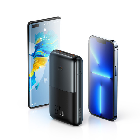 Powerbank Baseus Bipow Pro 20000mAh 22.5W czarny z kablem USB Typu A - USB Typu C 3A 0.3m (PPBD040301)