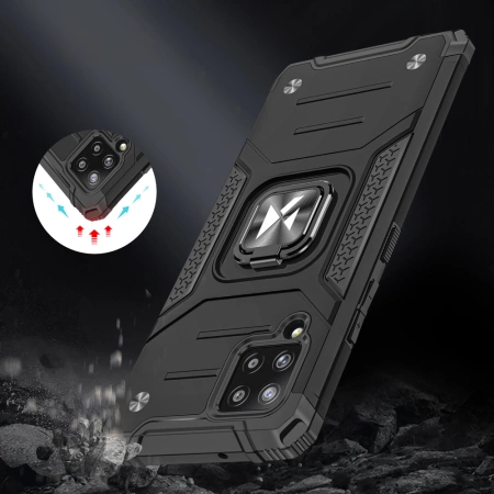 WOZINSKY POKROWIEC RING ARMOR DO SAMSUNG GALAXY A42 5G PANCERNE MAGNETYCZNE
