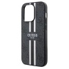 Etui Guess 4G Printed Stripes MagSafe na iPhone 15 Pro Max - czarne