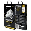 MOONX ładowarka sieciowa MC02 2.4A 12W 2xUSB + kabel Lightning Biały