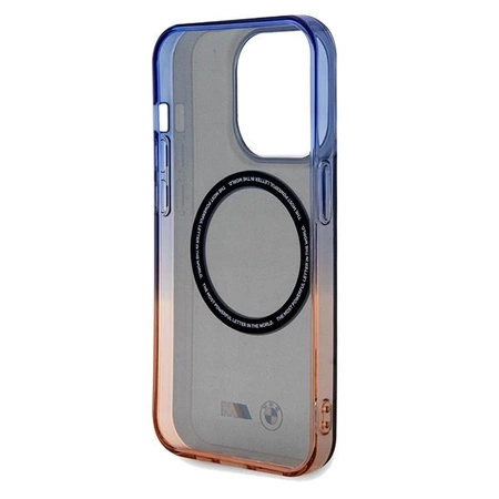 Etui BMW Gradient Bumper MagSafe na iPhone 15 Pro Max - szare