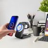 Accessories - 3mk MagRocket 3-in-1 Wireless Charger 15W Qi2 MPP Black