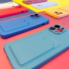 Card Armor Case etui pokrowiec do Xiaomi Redmi 10X 4G / Xiaomi Redmi Note 9 portfel na kartę silikonowe pancerne etui Air Bag czarny