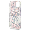 Etui Guess GUHMP14MHCFWSP na iPhone 14 Plus 6.7" - różowe Flower MagSafe