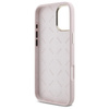 GUESS ETUI HARDCASE DO IPHONE 16 6.1 SILIKONOWE SCRIPT METAL LOGO RAMKA