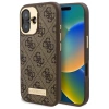Guess GUHMP16SU4GPRW iPhone 16 6.1 brązowy/brown hardcase 4G Logo Plate MagSafe