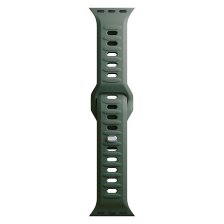 38/40/41/42 mm Dark Green (small) - 3mk Silicone Watch Strap for Apple