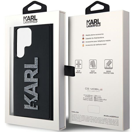KARL LAGERFELD POKROWIEC DO SAMSUNG GALAXY S24 ULTRA 3D RUBBER GLITTER LOGO