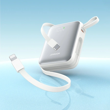 JOYROOM POWERBANK 10000MAH 22,5W Z KABLAMI USB-C I LIGHTNING DO IPHONE 12