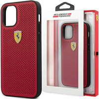 Ferrari FESPEHCP12SRE iPhone 12 mini  5,4" czerwony/red hardcase On Track Perforated