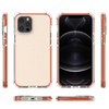 Spring Armor żelowy elastyczny pancerny pokrowiec z kolorową ramką do iPhone 11 Pro Max czerwony