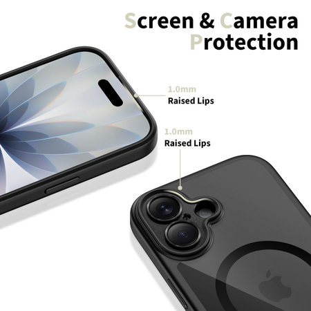 TECH-PROTECT MAGPEAK MAGSAFE CC IPHONE 17 BLACK/CLEAR