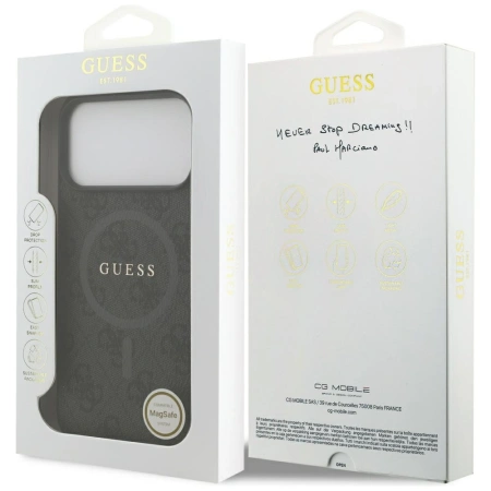 GUESS ETUI CASE POKROWIEC DO MAGSAFE IPHONE 17 PRO MAX 4G RING CLASSIC