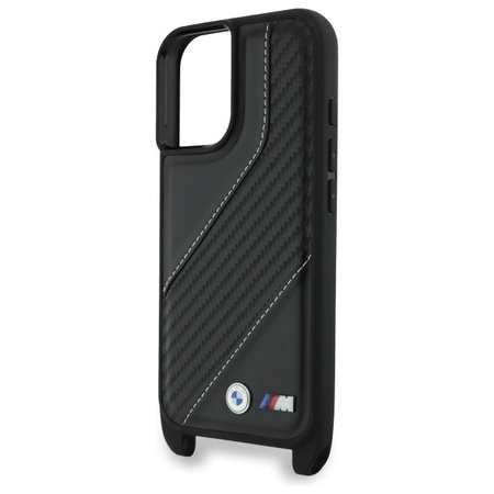 BMW BMHCP16S23PSCCK iPhone 16 6.1       czarny/black hardcase M Edition Carbon Stripe & Strap
