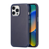 Dux Ducis Naples etui iPhone 14 Pro Max magnetyczny skórzany pokrowiec MagSafe niebieskie